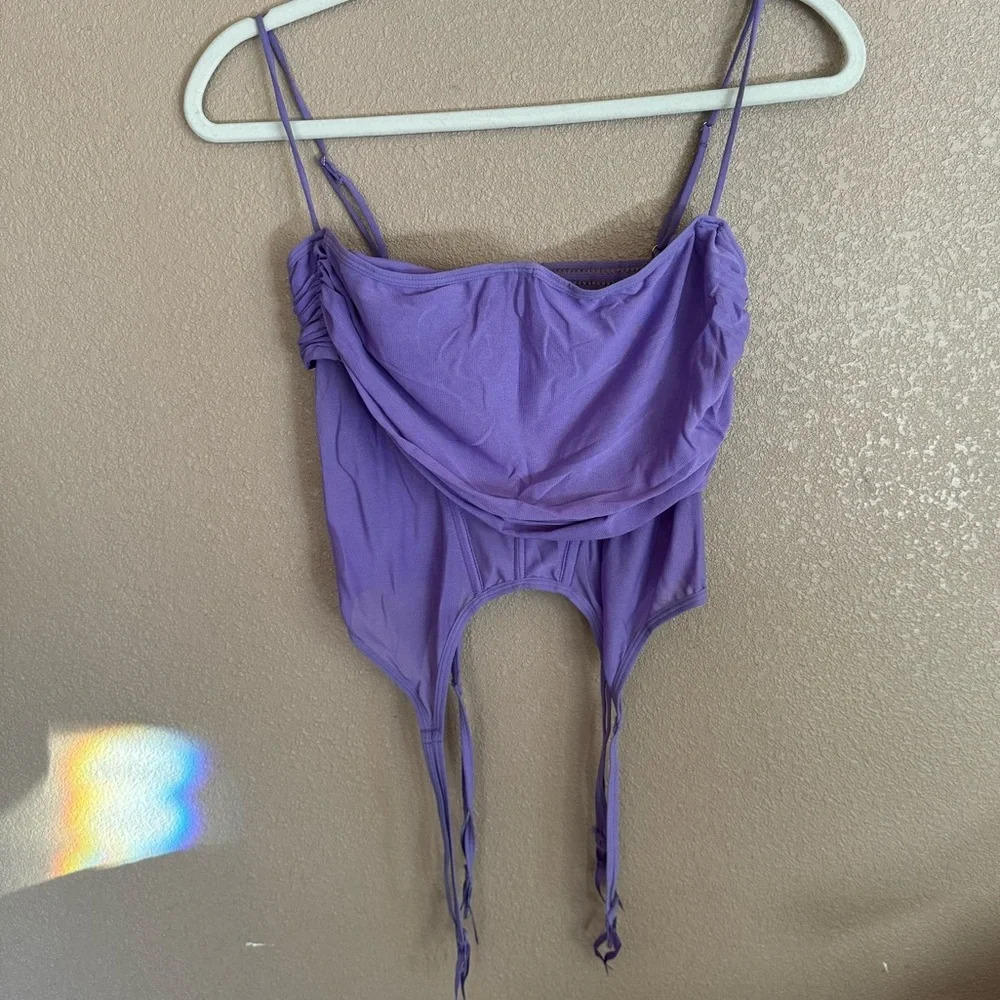Out from Under Urban Outfitters Purple Lavender Corset Top F